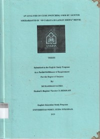 Image of An Analysis on Code Switching Used by Guntur Soeharto in 