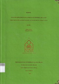 Image of Analisis Implementasi Kurikulum Merdeka Belajar pada Mata Pelajaran PAI Kelas VII di SMP NU Tebat Jaya