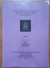 Image of Impelmentasi Model Pembelajaran Make a Match Terhadap Hasil Belajar Siswa Pada Mata Pelajaran Matematika Kelas IV SDN 01 Tugu Harum