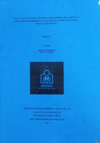 Image of Evaluasi Autentikasi Kurikulum Merdeka dalam Mata Pelajaran Pendidikan Agama Islam di SMP IT Mutiara Qolbu Martapura