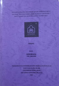 Image of Pengaruh Strategi Hollywood Square Terhadap Minat dan Hasil Belajar Peserta Didik di Kelas V SD Negeri 3 Kota Tanah pada Mata Pelajaran Matematika