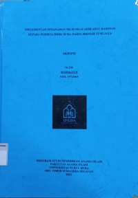 Image of Implementasi Penanaman Nilai-Nilai Akhlakul Karimah Kepada Peserta Didik di MA Darul Hikmah Tumi Jaya