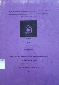 Image of Pengaruh Model Pembelajaran IOC (Inside Outside Circle) terhadap Hasil Belajar Siswa Pada Mata Pelajaran PKN Kelas V SD Lubuk Harjo