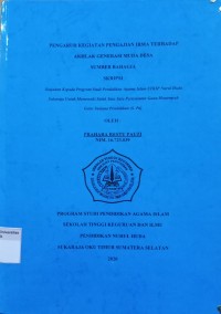 Image of Pengaruh Kegiatan Pengajian IRMA Terhadap Akhlak Generasi Muda Desa Sumber Bahagia