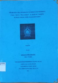 Image of Problematika PenerapanKurikulum Merdeka Pada Mata Pelajaran Al-Qur'an Hadits di Kelas VIII MTs Nurul Islam Kenigaran