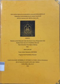 Image of Pengaruh Peranan Mahasiswa dalam Pendampingan Terhadap Pengembangan Usuha Nasabah BTPN Syariah Unit Bunga Mayang