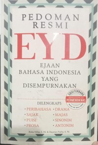 Image of Pedoman resmi EYD Ejaan Bahasa Indonesia Yang Disempurnakan