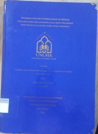 Image of Pengaruh Strategi Pembelajaran Elaborasi Terhadap Hasil Belajar Siswa pada Mata Pelajaran Ekonomi di Kelas XI MA Nurul Huda Sukaraja