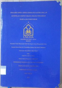 Image of Analisis Aspek-Aspek Sosiologi Sastra dalam Kumpulan Cerpen Orang-Orang Pinggiran Kraya Lea Pamungkas