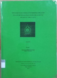 Image of Implementasi Kurikulum Merdeka Belajar dalam Meningkatkan Hasil Belajar PAI di SMP NU Tebat Jaya