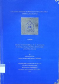 Image of An Analysis of Students' Difficultis in English Leason at MTs Al Falah Putak