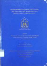 Image of Sistem Informasi penerimaan Peserta Didik Baru pada SMK Nurul Huda Berbasis Web Menggunakan Framework Laravel