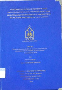 Image of Pengembangan E-Modul Interaktif Materi Menganalisis Perancangan Produksi Masal pada Mata Pelajaran Produk Kreatif & Kewirausahaan Kelas XII SMK Muhammadiyah 1 Rawa Bening