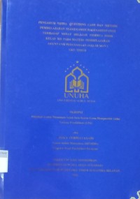 Image of Pengaruh Media Questions Card dan Metode Pembelajaran Teams Games Tournament (TGT) terhadap Minat Belajar Peserta Didik Kelas XII pada Materi Pembelajaran Akuntansi Perusahaan Jasa di MAN 1 OKU TIMUR