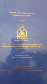 Image of Analisis Afiksasi Pada Lirik Lagu Komering Junior Sambera