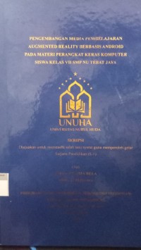 Image of Pengembangan Media Pembelajaran Augmented Reality Berbasis Android Pada Materi Perangkat Keras Komputer Siswa Kelas VII SMP NU Tebat Jaya
