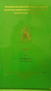 Image of Penanaman Nilai-Nilai profil Pelajaran Pancasila Dalam Upaya Pembentukan Karakter Peserta Didik Di SD IT At-Taqwa Gumawang