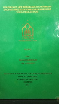 Image of Pengembangan LKPD Berbasis Realistic Mathematic Education ( RME ) dalam Pembelajaran Matematika Tingkat Sekolah Dasar