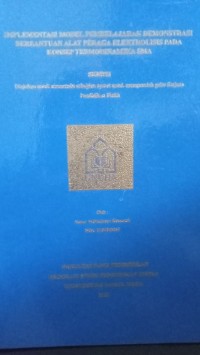 Image of Implementasi Model Pembelajaran Demonstrasi Berbantuan Alat Peraga Elektrolisis pada Konsep Termodinamika SMA