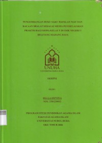 Image of Pengembangan Buku Saku Hafalan Niat Dan Bacaan Shalat Berbagai Media Pembelajaran Praktek Bagi SIswa Kelas X di Smk Negri 1 Belitang Raya