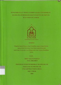 Image of Pengembangan Modul Pembelajaran Pendidikan Agama Berbasis Deeplearning di Smp 02 Buay Madang Timur