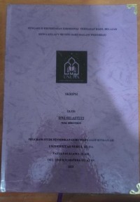 Image of Pengaruh Kecerdasan Emosional Terhadap Hasil Belajar Siswa Kelas V MI YPPI Darussalam Wonorejo