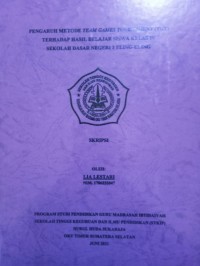 Image of Pengaruh Metode Team Games Tournament (TGT) Terhadap Hasil Belajar Siswa Kelas IV Sekolah Dasar Negeri 2 Eling-Eling