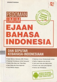 Image of Pedoman Umum Ejaan Bahasa Indonesia Dan Seputar Kebahasa-Indonesia