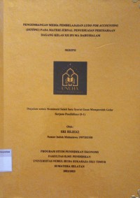 Image of Pengembangan Media Pembelajaran Ludo For Accounting (Doting) Pada Materi Jurnal Penyesuaian Perusahaan Dagang Kelas XII IPS MA Darussalam
