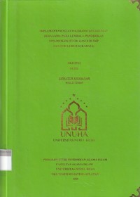 Image of Implementasi Nilai Toleransi Antar Umat Beragama pada Lembaga Pendidikan Non-Muslim (Studi Kasus di SMP Pangudi Luhur Sukaraja)
