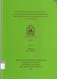 Image of Pemanfaatan Kecerdasan Buatan Dalam Penyusunan Materi Pendidikan Agama Islam di Smk Negeri 1 Belitang Madang Raya Peliung dan Tantangan