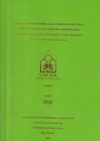 Image of Penerapan Media Pembelajaran Berbasis Audio Visual untuk Meningkatkan Hasil Belajar Siswa pada Mata Pelajaran Fiqih Materi Sholat Jama' Qashar di Kelas VII SMP Islam Sukaraja