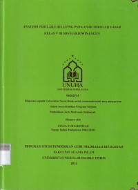 Image of Analisis Perilaku Bullying pada Anak Sekolah Dasar Kelas V di SDN Harjowinangun